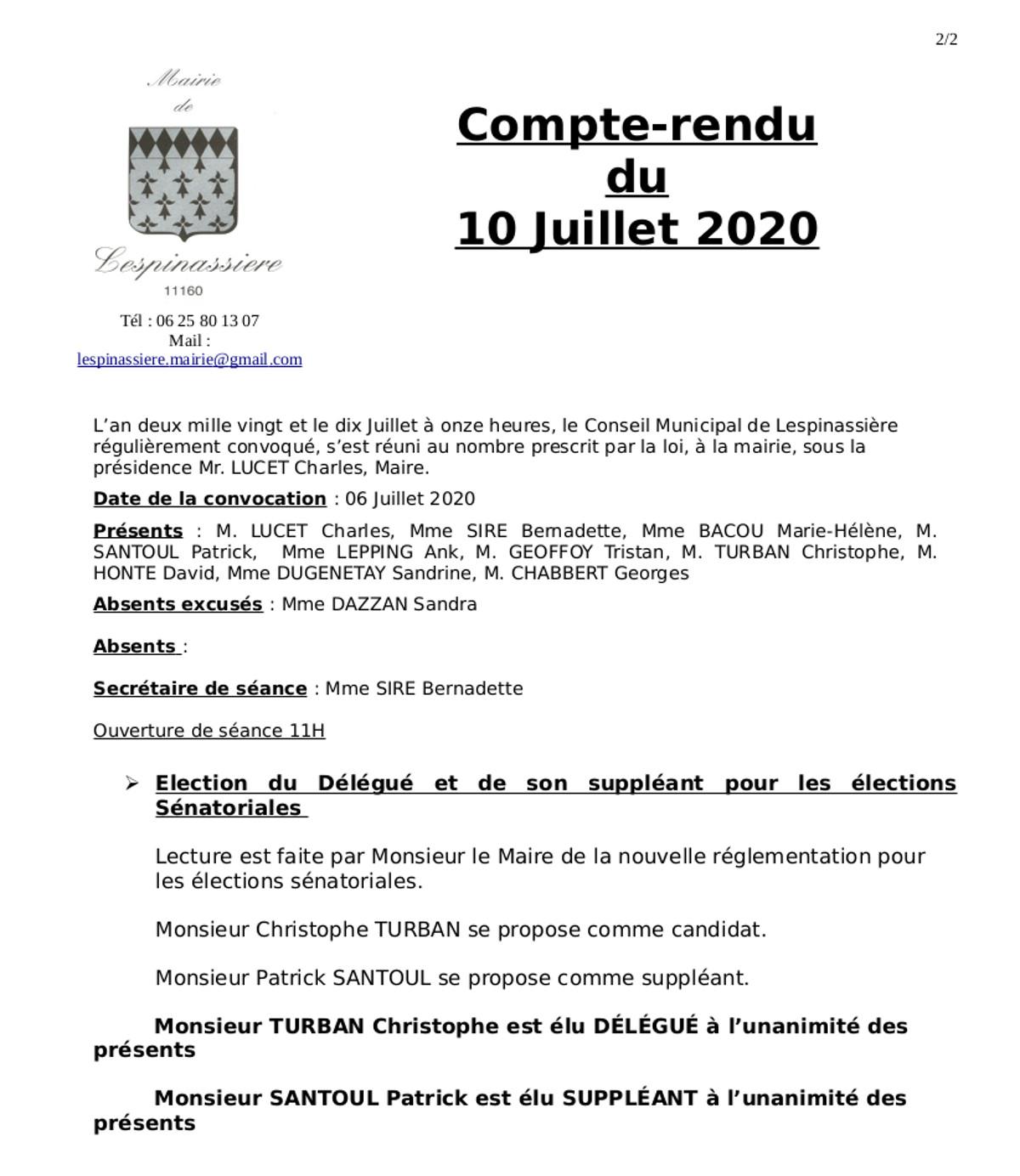 Compte rendu cm4 10 07 2020