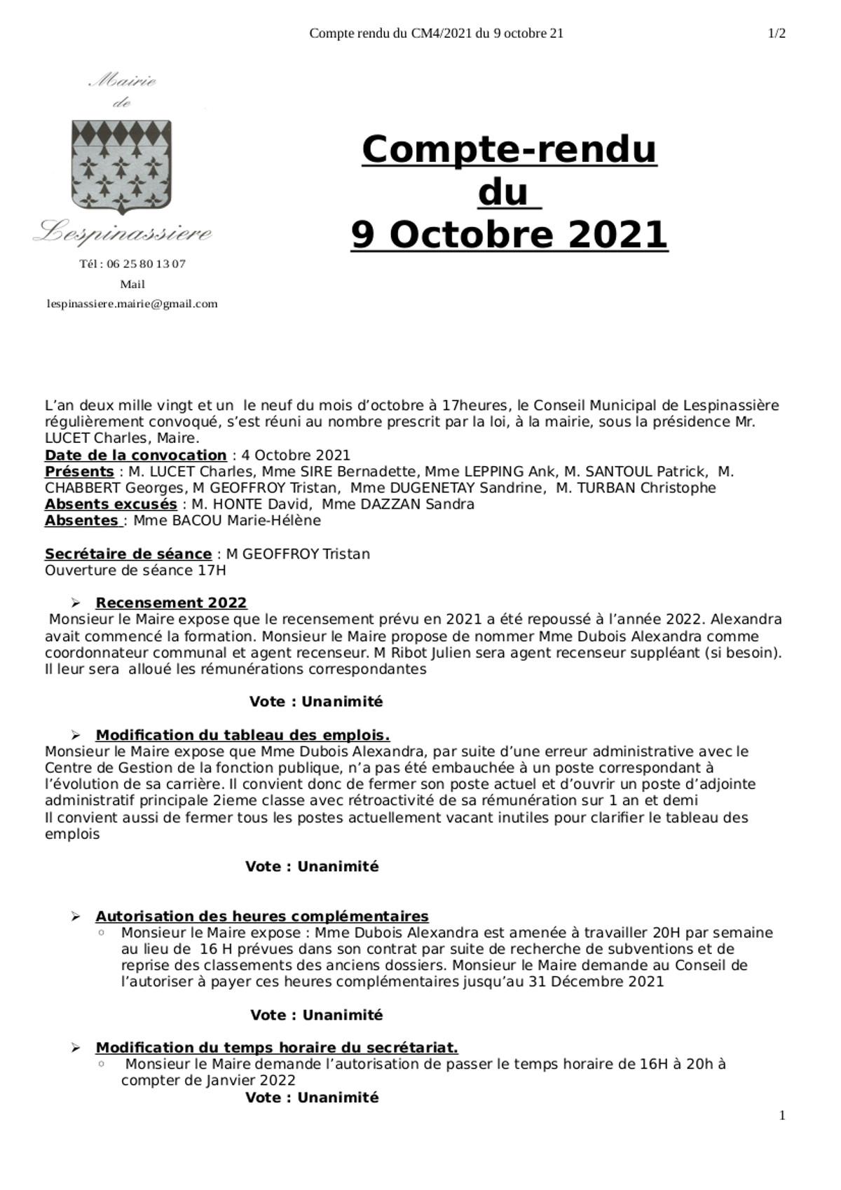 Compte rendu cm4 du 9 octobre 2021 1