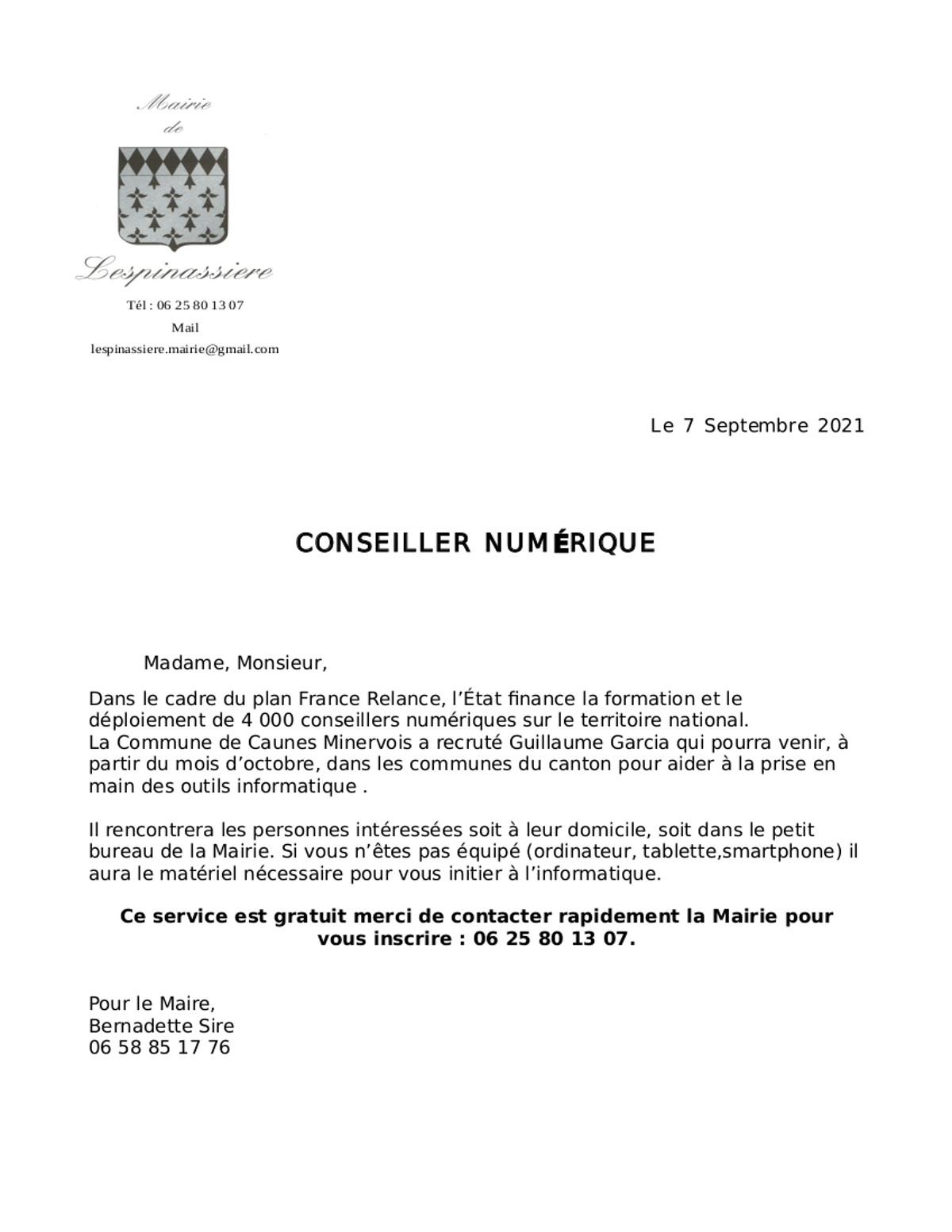 Conseiller numerique