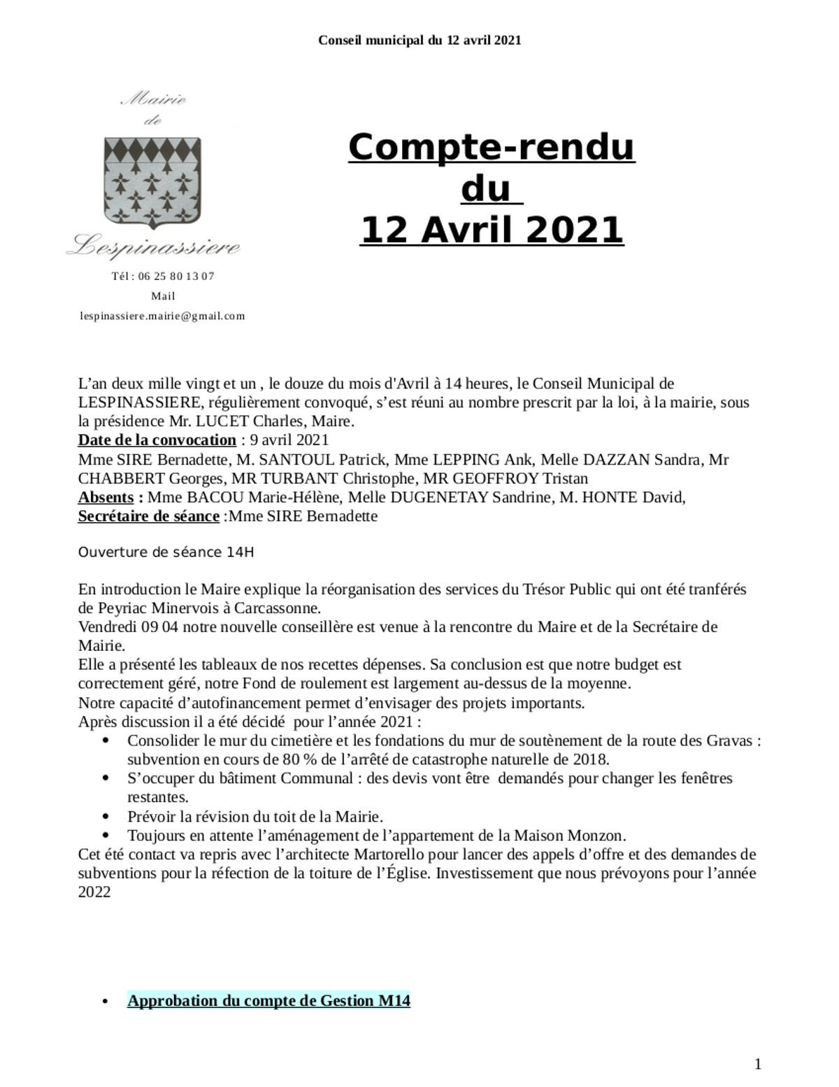 Cr cm 2 du 12 avril 2021