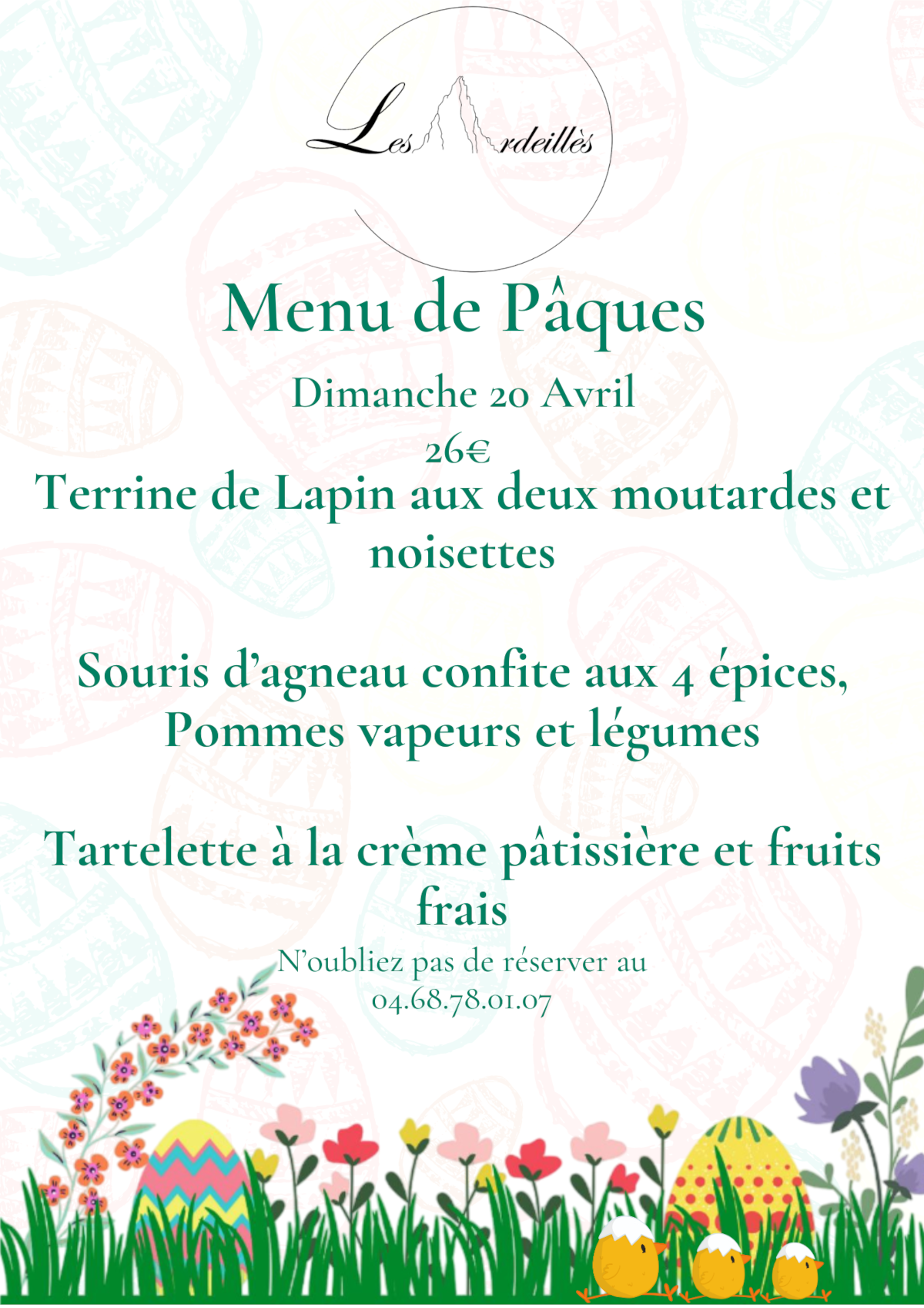 Menu de paques 1