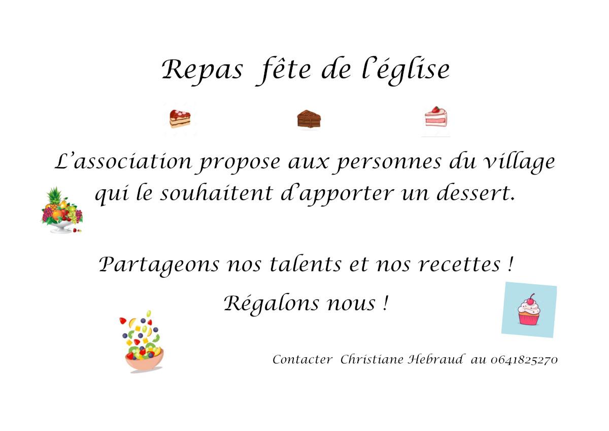 Repas fete de l